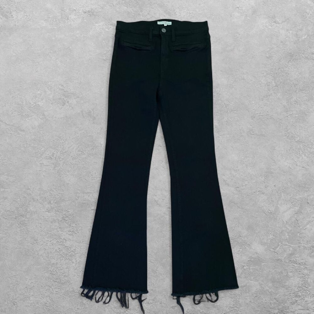 Joie Nouveau Flare Jeans Raw Hem Made USA Size 30